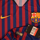 Authentic New FC Barcelona Nike 2018 - 2019 Home Football Shirt BNWT Deadstock Long Sleeves Size L Red Blue