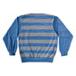 Vintage Lacoste Sweatshirt Blue with Stripes Made in France Size M