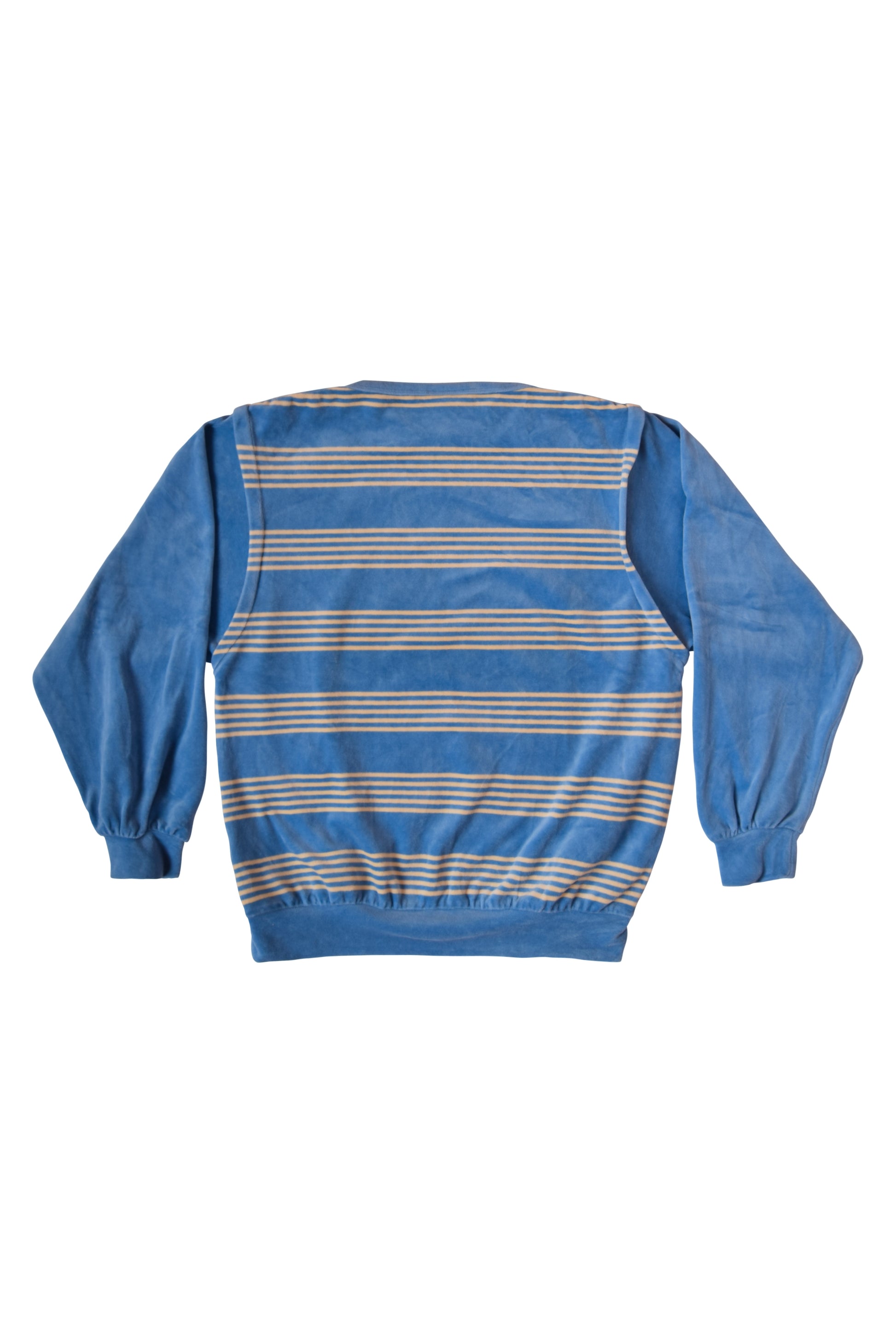 Vintage Lacoste Sweatshirt Blue with Stripes Made in France Size M