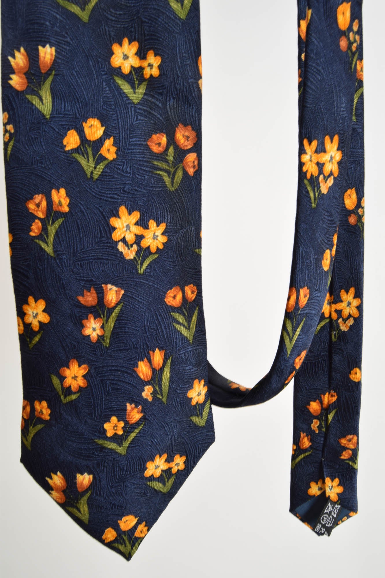 Vintage Cerruti 1881 Silk Tie Made in France 90's Floral Print