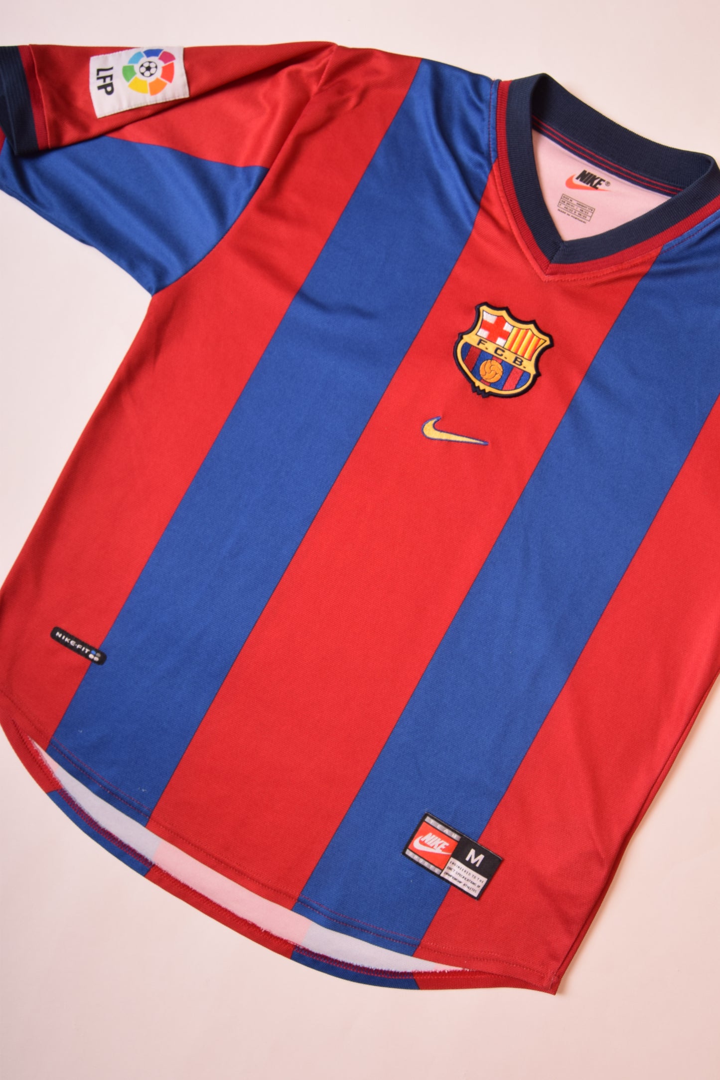 Vintage Nike Football Shirt Home FC Barcelona '98-'00 Size M