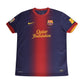 FC Barcelona Nike Home Football Shirt 2012 - 2013 Size M Red Blue