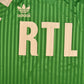 ASSE AS Saint-Étienne Lubomir Moravčík Adidas Football Shirt 10 RTL Demi Finale de Coupe de France Green White Size XL Made in France