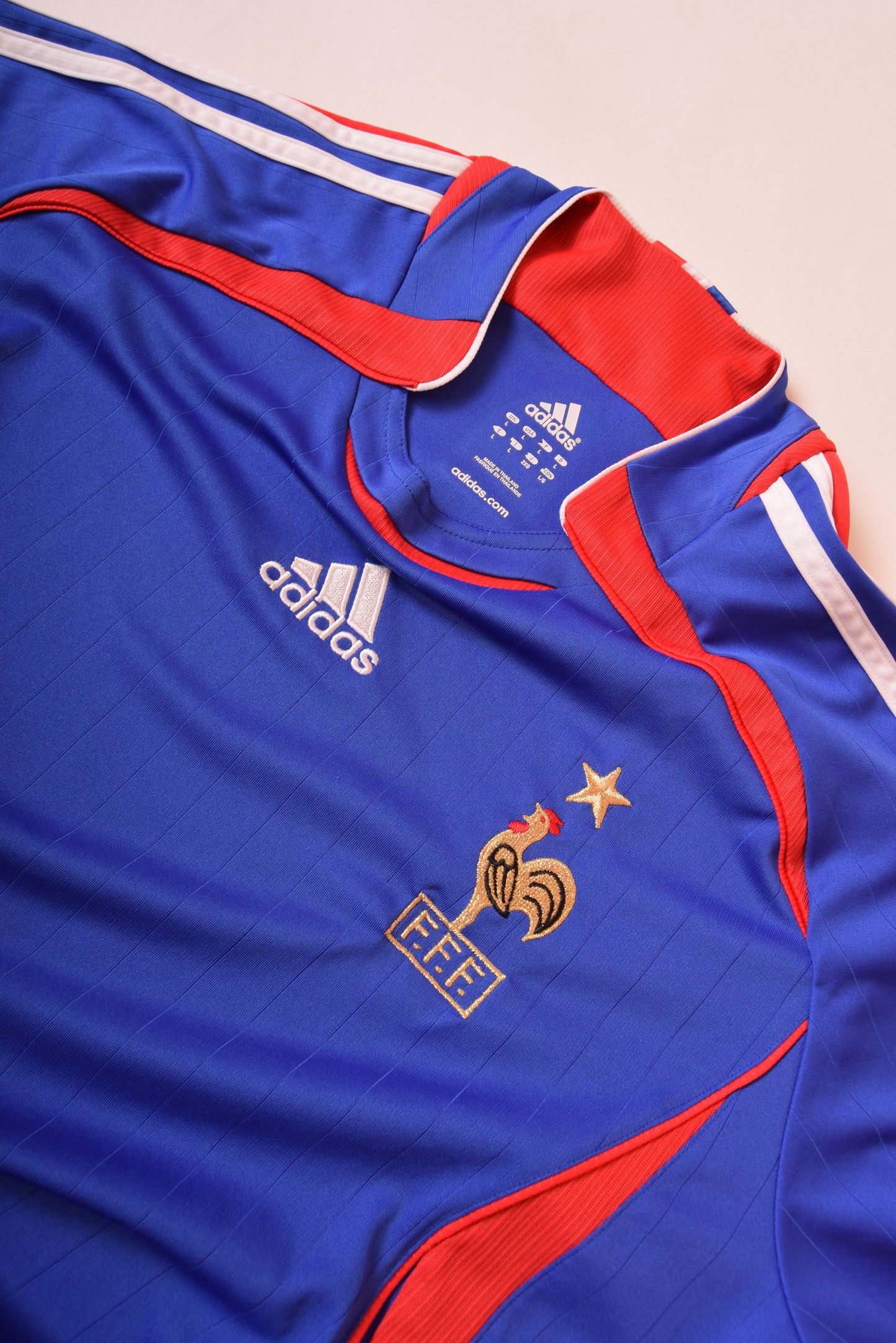 France Adidas '06 - '07 Football Home Shirt Blue