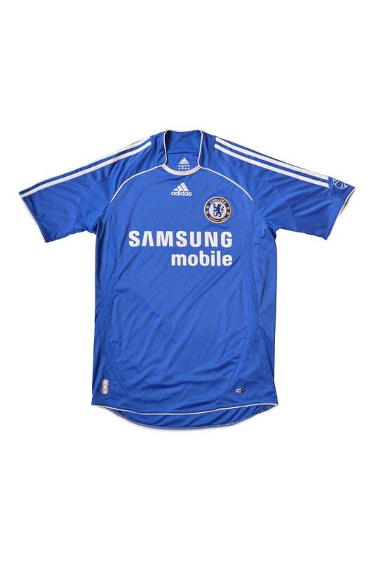 Chelsea FC Adidas Home Football Shirt '06-'08  Samsung Blue Size S