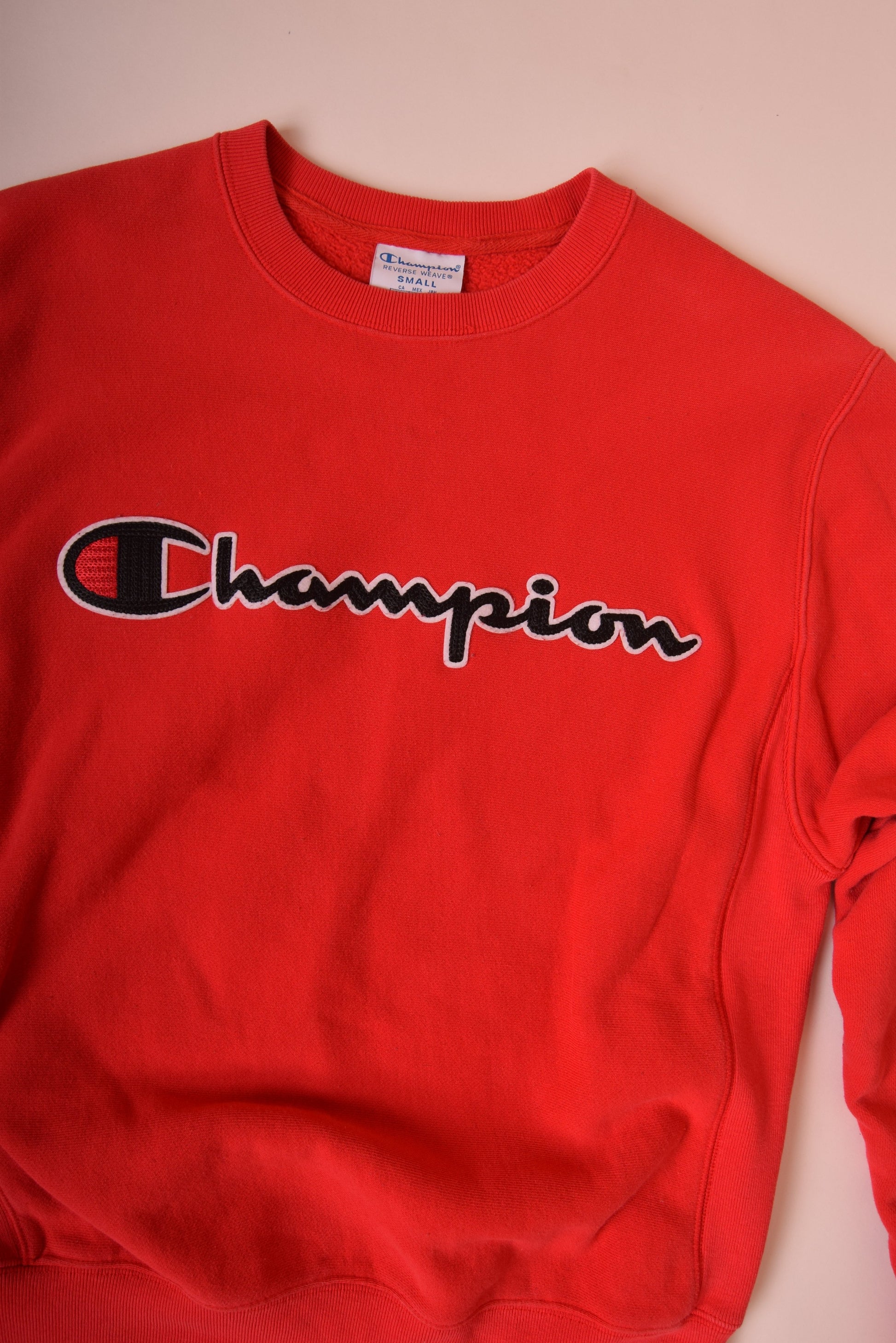 Vintage 90's Champion Sweatshirt Size S Red