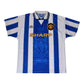 Vintage Manchester United 1994-1996 Umbro Away 3rd Football Shirt Sharp White Blue Size L