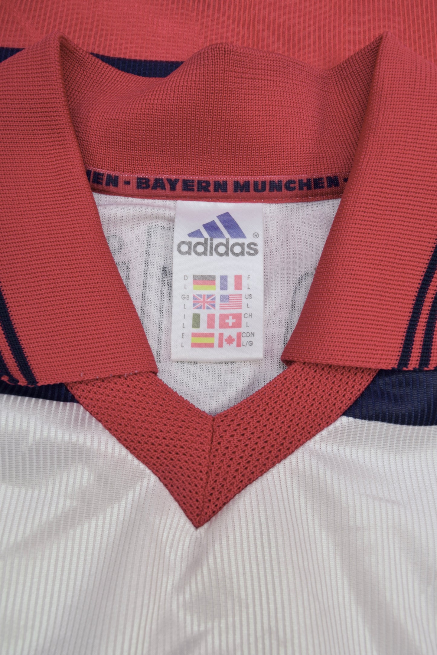 Vintage Bayern München Munich Adidas 1998-1999 Football Shirt Size L Opel Red White