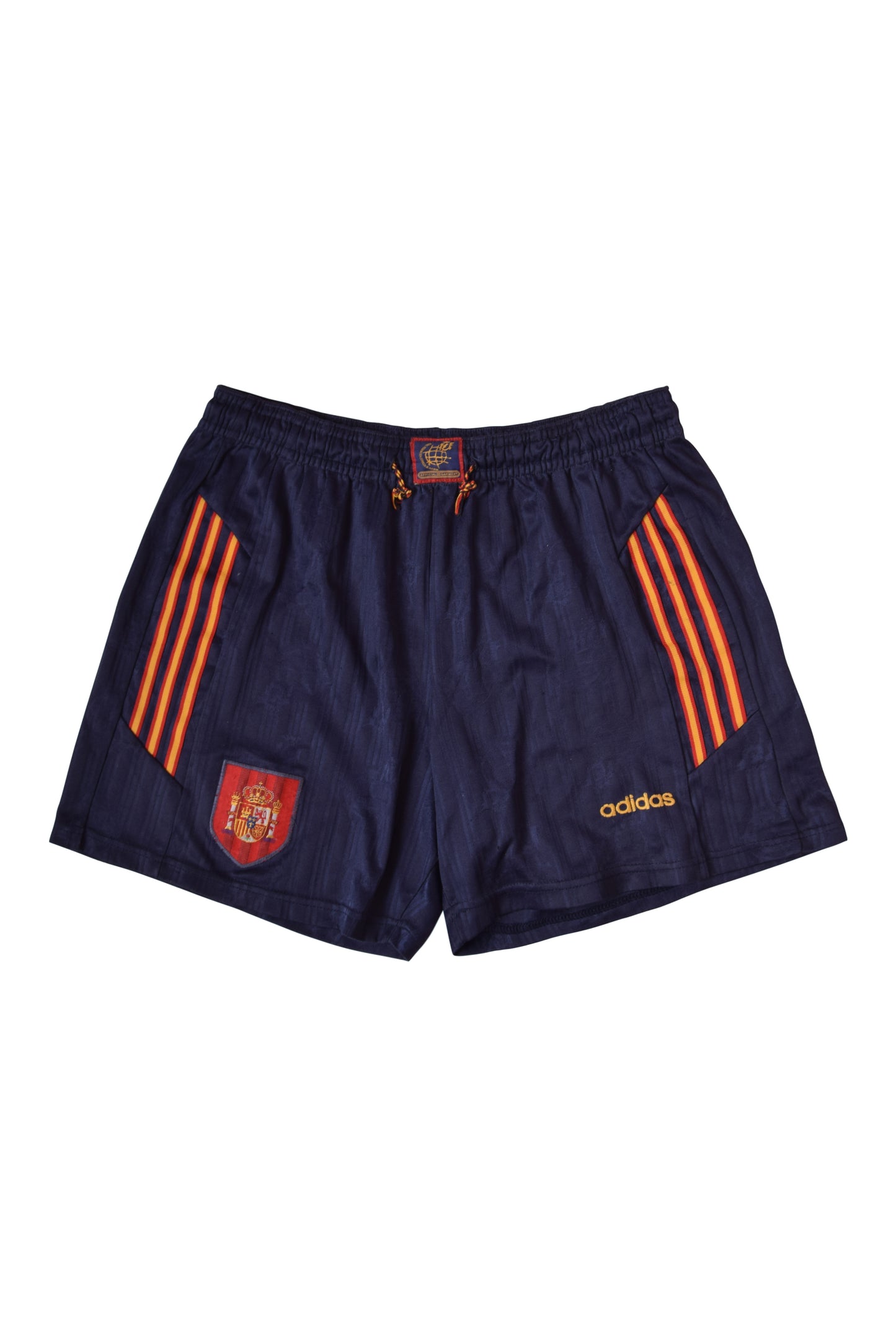 Vintage Spain Adidas 1996 - 1998 Shorts Size L Made in England Blue Euro 96