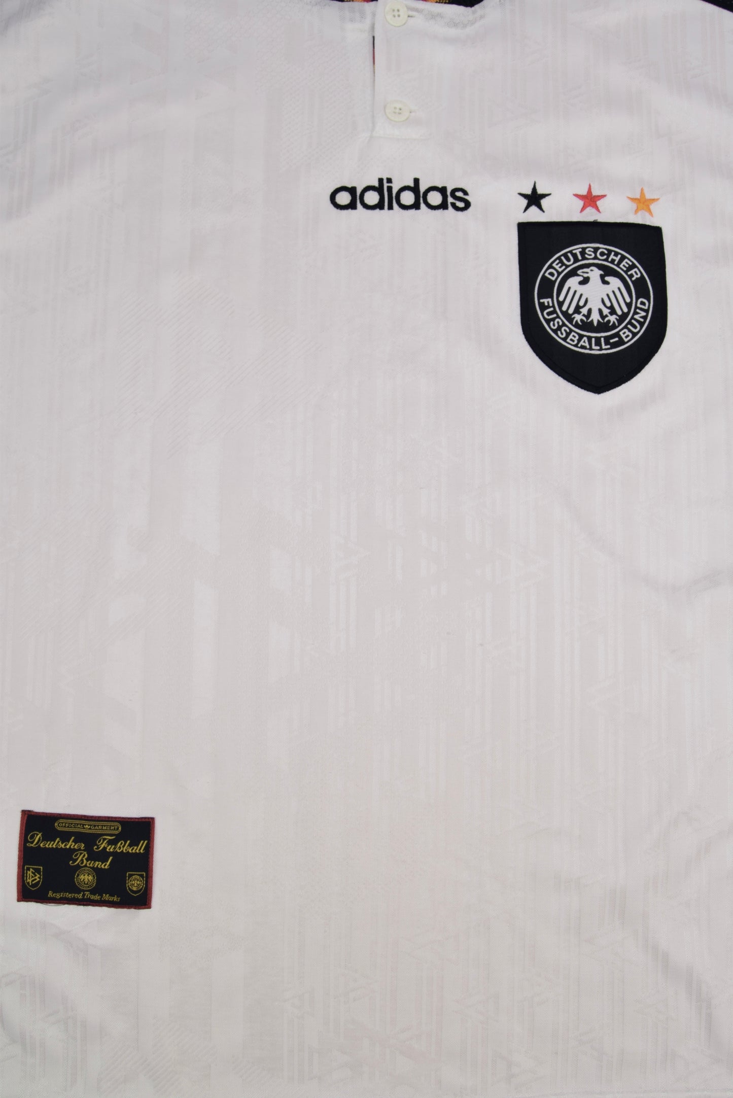 Vintage Germany Deutschland Adidas 1996 - 1997 Size XXL Euro '96 Home Shirt White