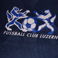 Vintage Fussball Club Luzern Kappa 2000-2001 Training Football Shirt Made in Italy Size XL Blue