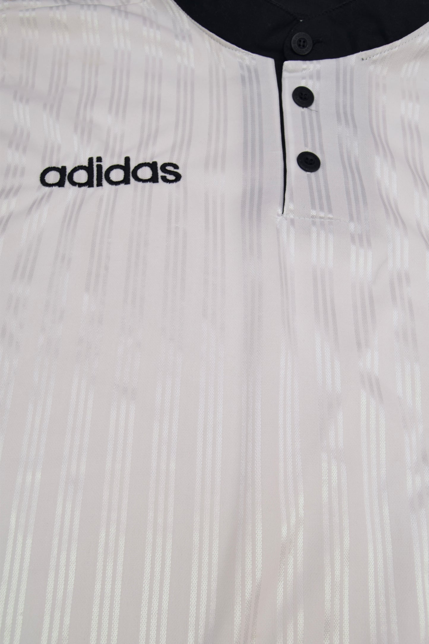 Vintage 90's Adidas Football Shirt Size XL Made in England White Black