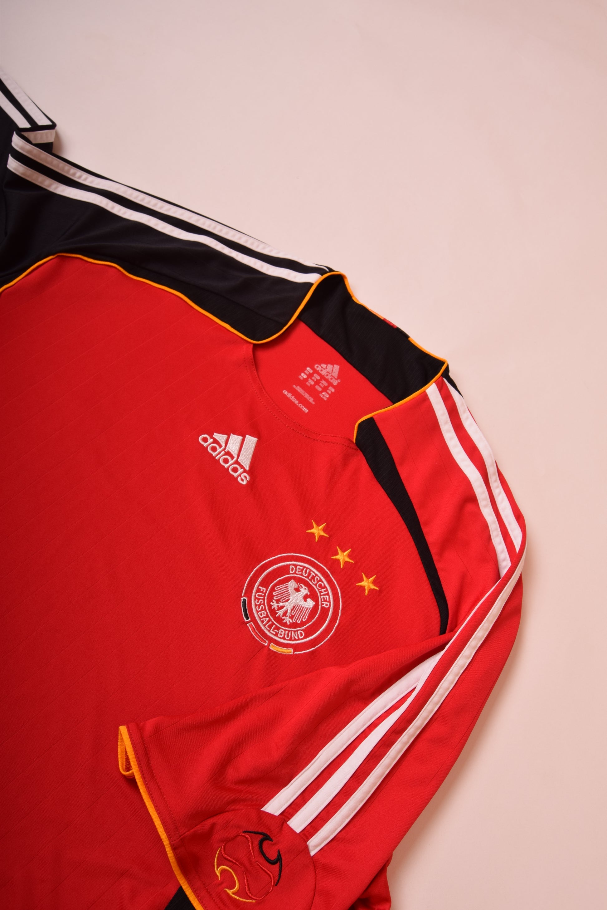Germany 2006 - 2007 Adidas Away Football Shirt Red ClimaCool