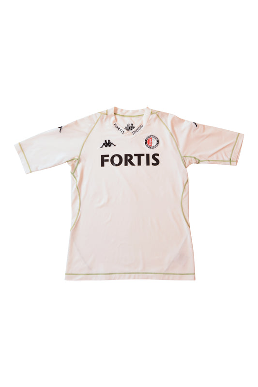 Kappa Feyenoord Rotterdam Football Shirt Size XL Slim Fit Fortis White