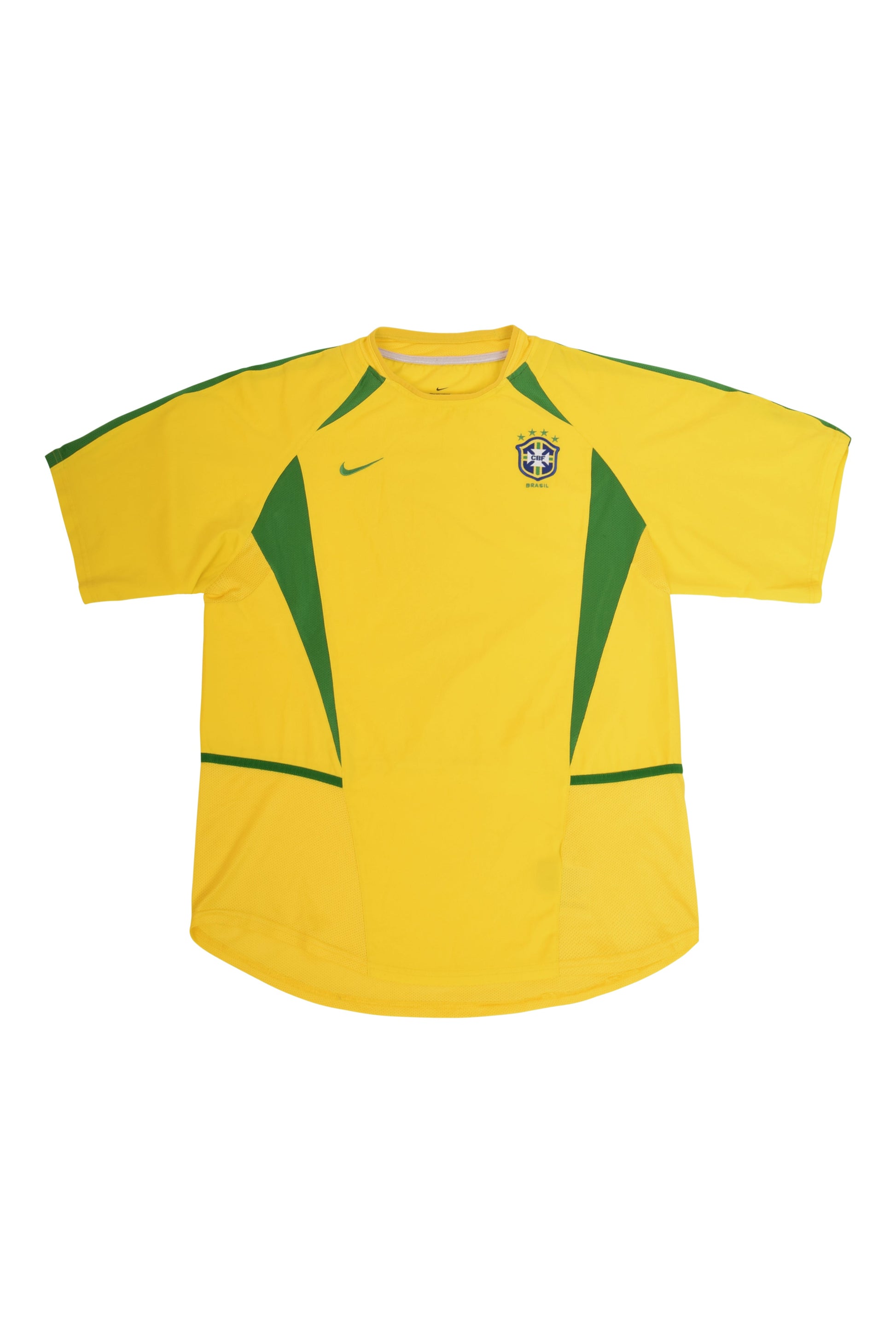 Brasil Brazil Nike Home Football Shirt 2002 - 2004 Yellow