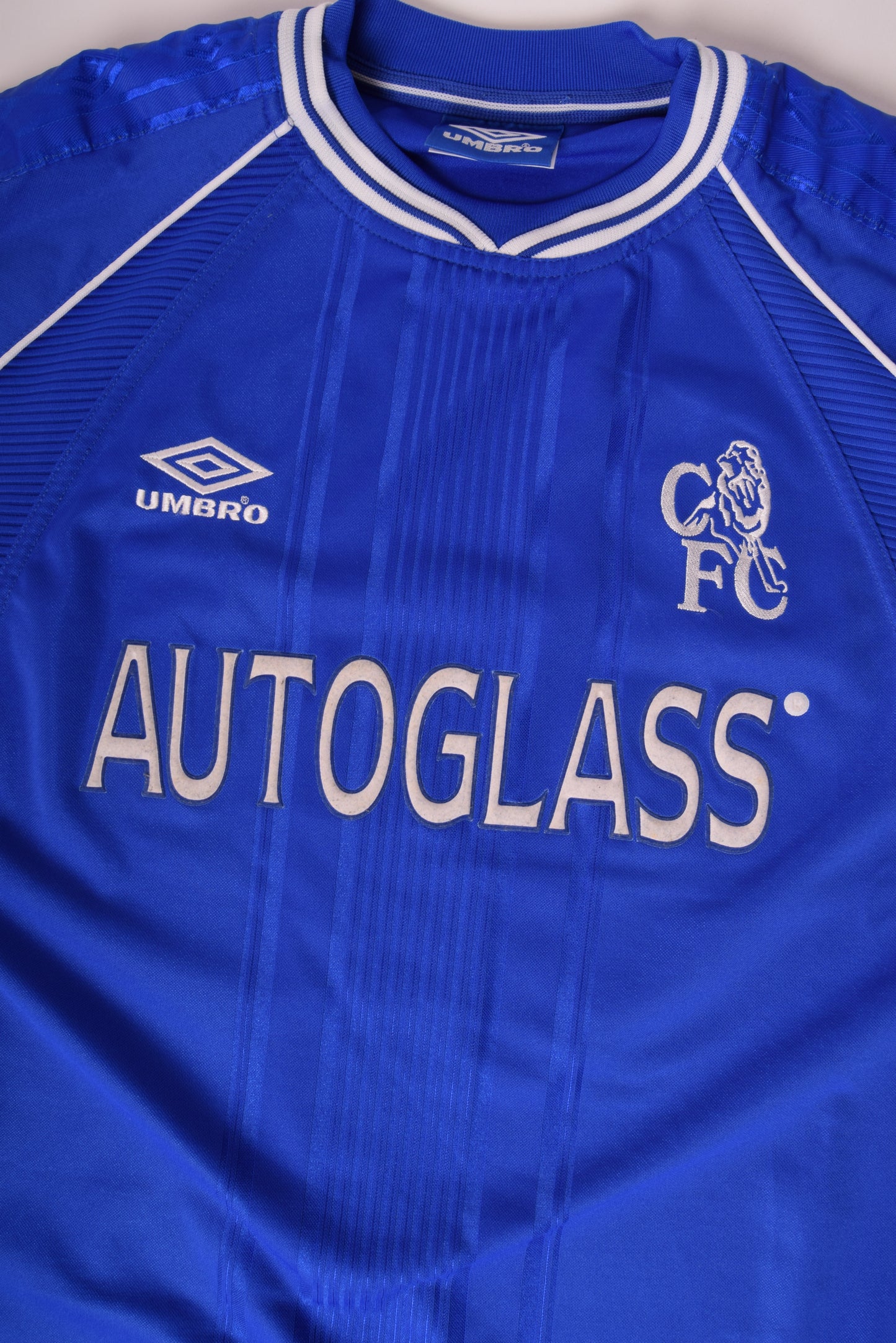 Vintage Chelsea London Umbro 1999-2001 Home Football Shirt Size XL Autoglass Blue Vapa Tech