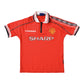 Manchester United Umbro Football Shirt 1998 - 2000 Home Red Size XS