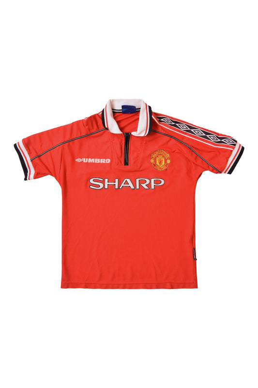Manchester United Umbro Football Shirt 1998 - 2000 Home Red Size XS