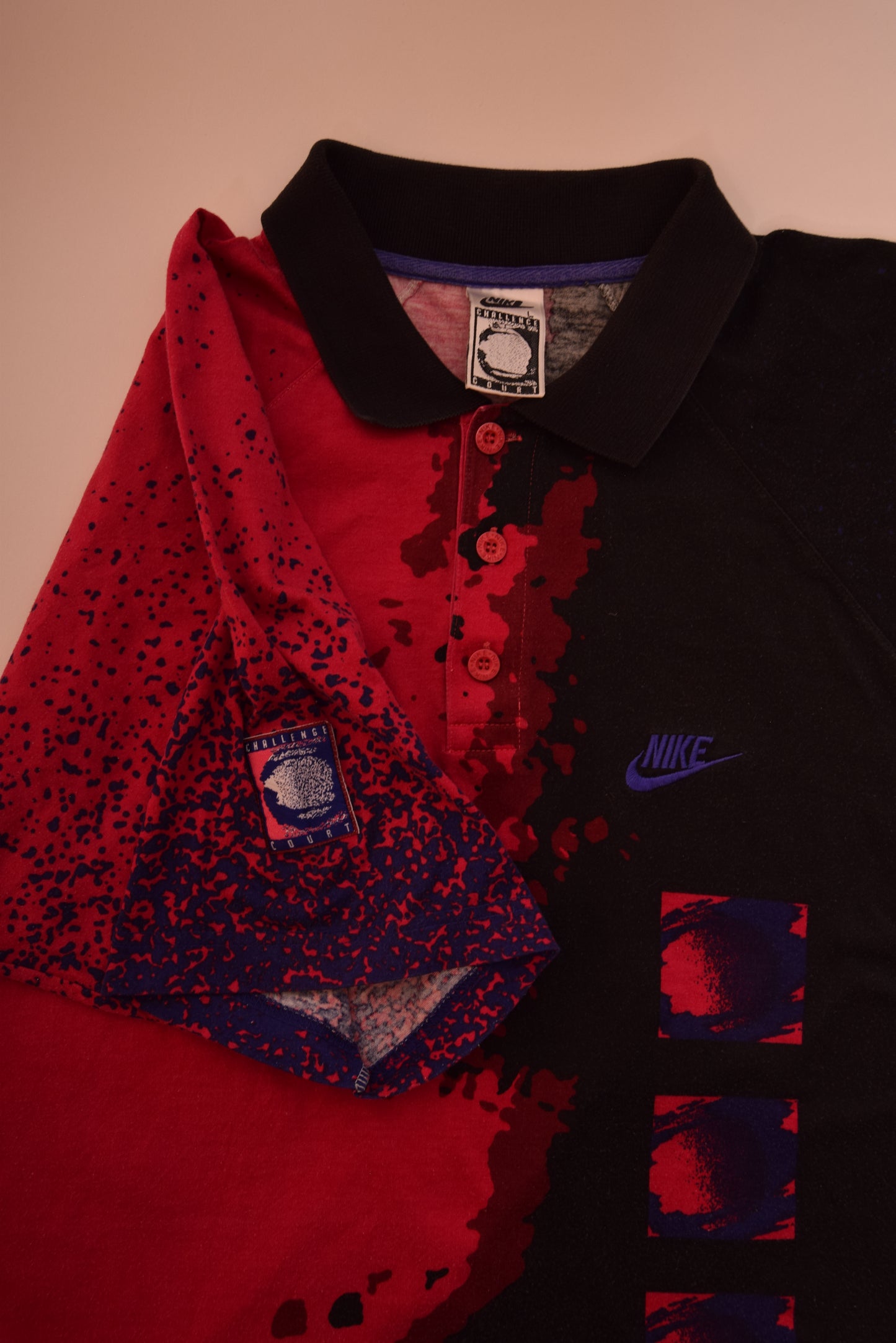 Vintage 90's Nike Challenge Court Polo Tennis Shirt Size L