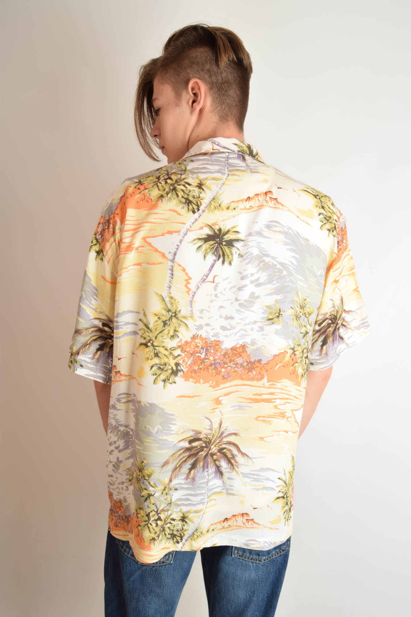 Vintage Festival Shirt Size XL Tropical Pattern 