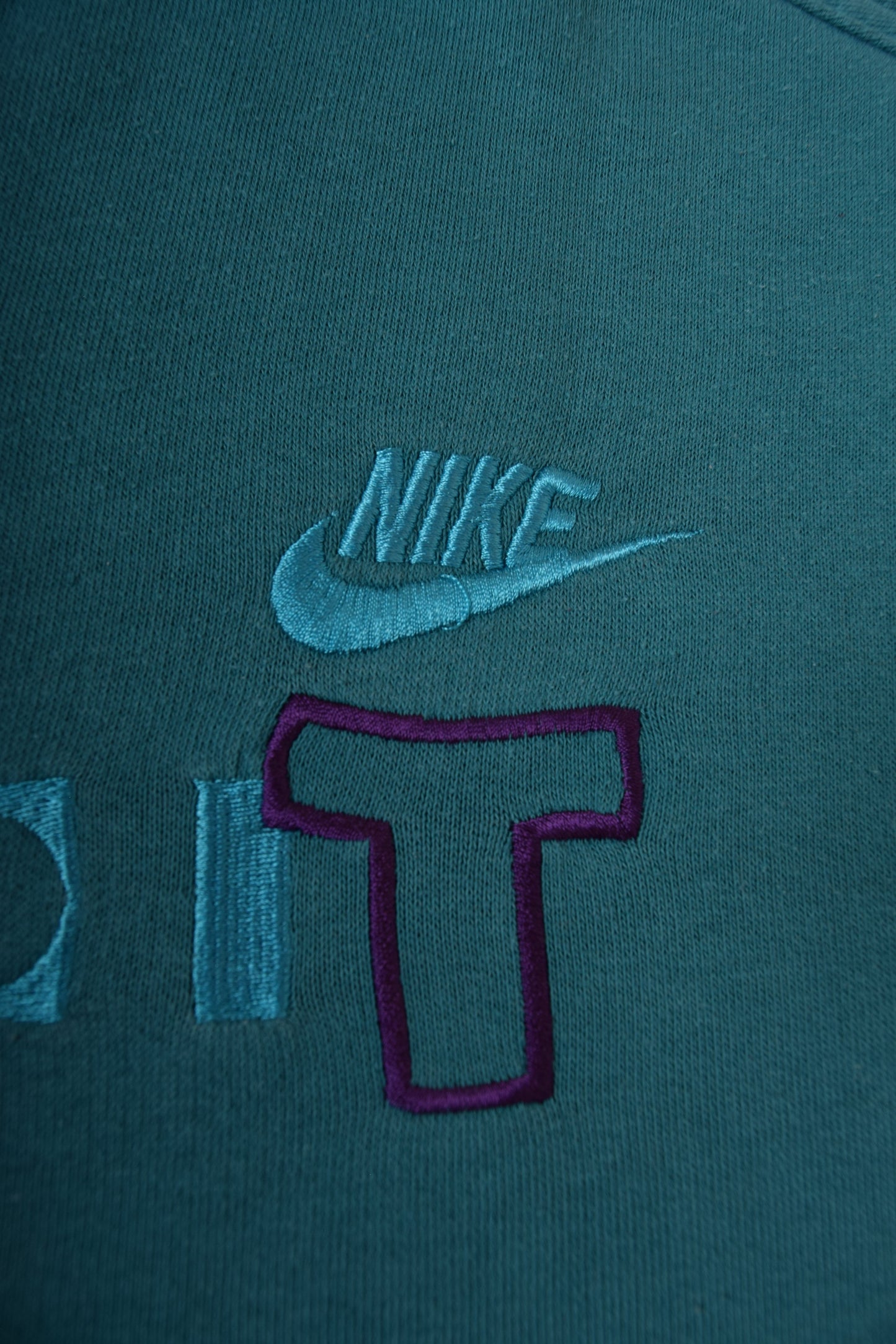 Vintage Nike Just Do It 90's Sweatshirt / Crew Neck Green Size M Green