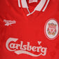 Vintage Liverpool Reebok 1996-1998 Home Football Shirt Red Carlsberg Size M-L