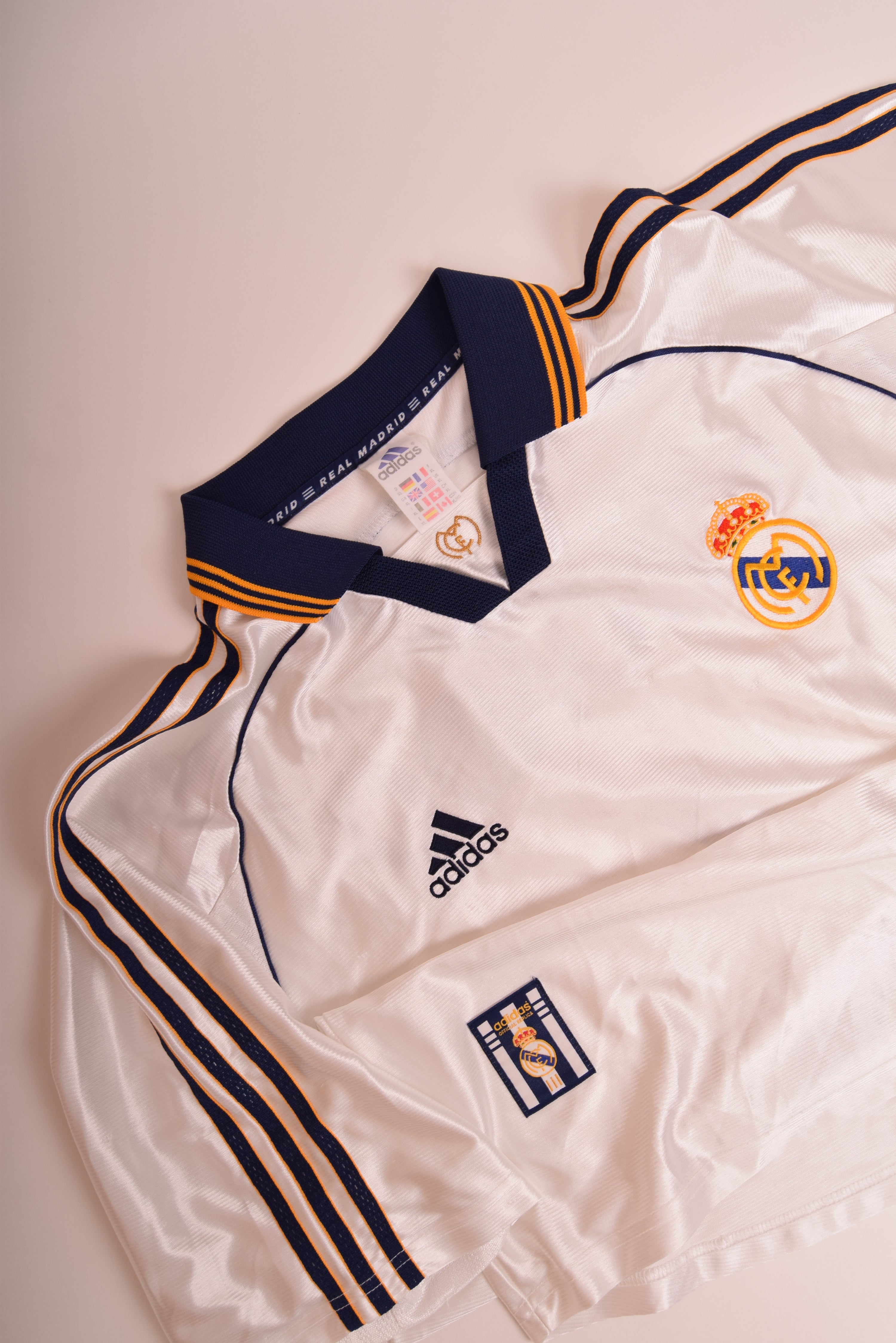 Vintage Real Madrid Redondo Adidas '98-'99 Home Football Shirt No