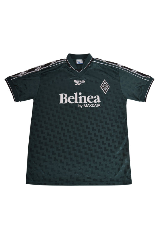 Vintage Borussia Monchengladbach Reebok '98-'99 Away Football Shirt Green Size L Belinea Maxdata