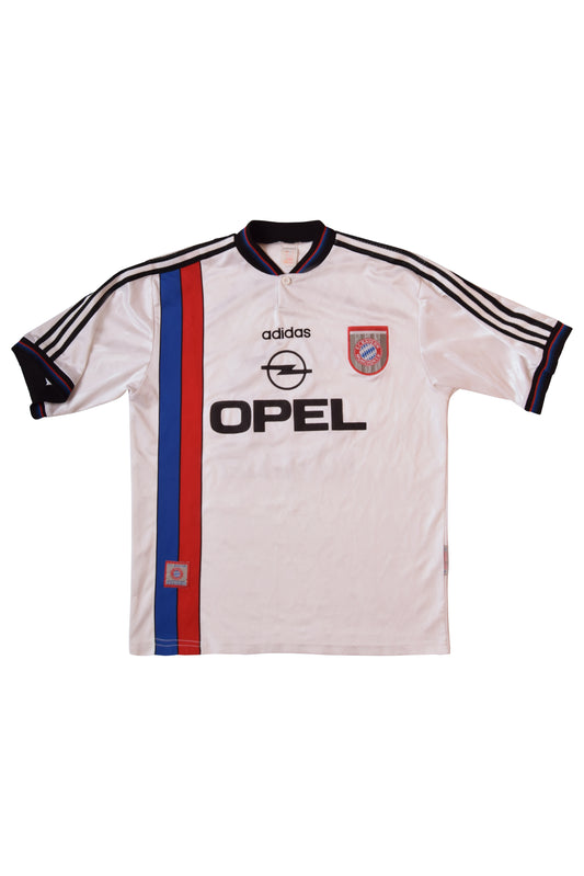 Vintage Bayern Munchen Adidas Away Football Shirt '95 - '97 Opel Size L
