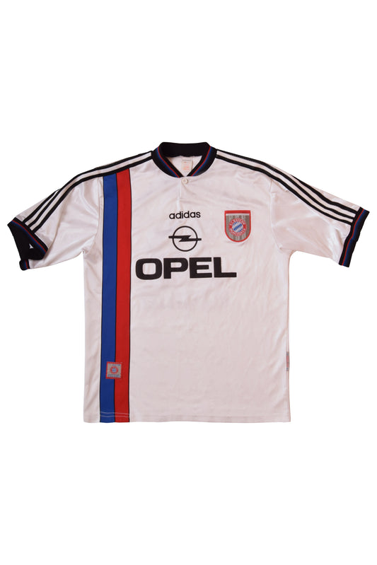 Vintage Bayern Munchen Adidas Away Football Shirt '95 - '97 Opel Size XL
