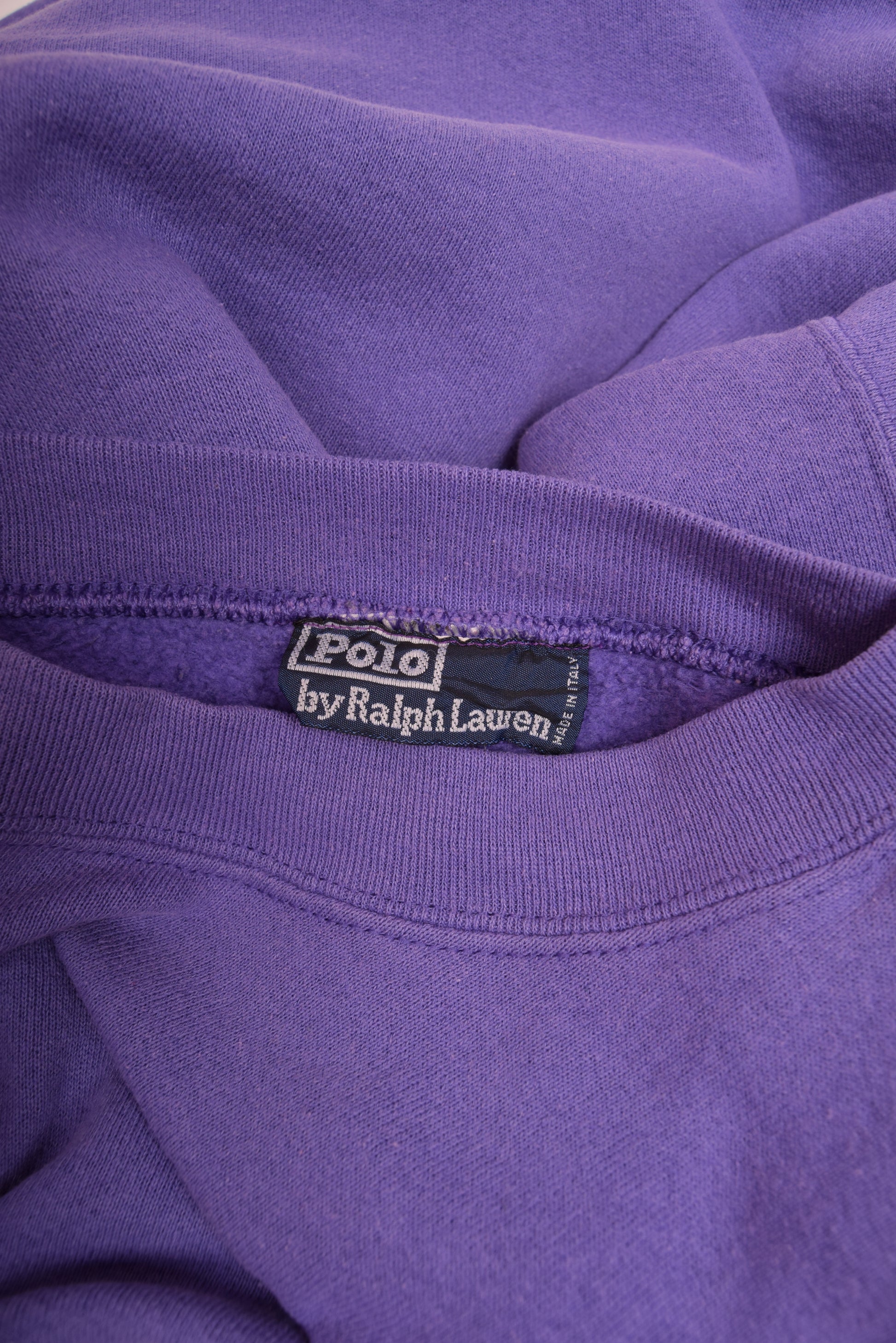 Vintage Ralph Lauren Sweatshirt Size XL - XXL Purple Made in Italy