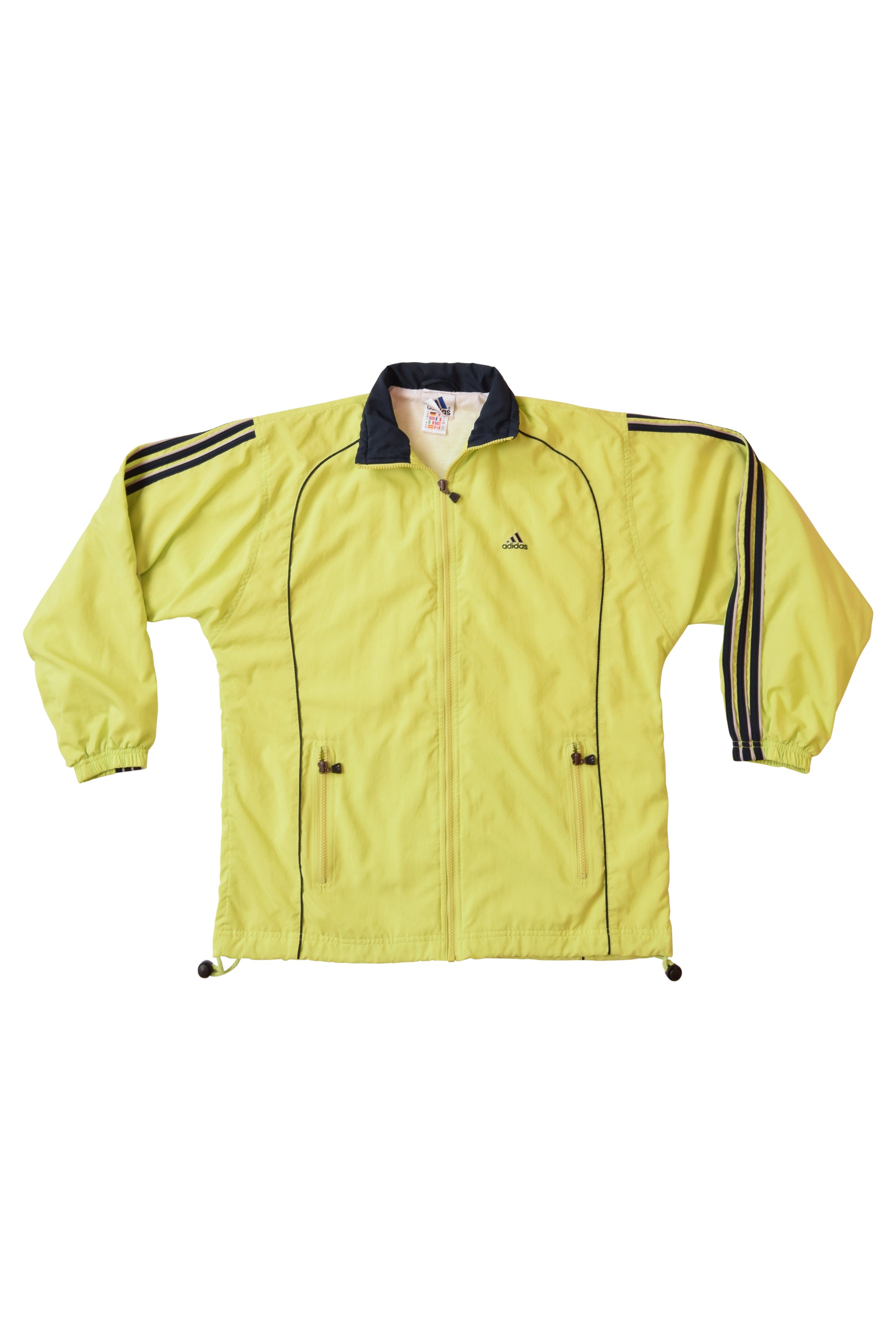 Vintage Adidas Jacket 90's Neon Green Size M