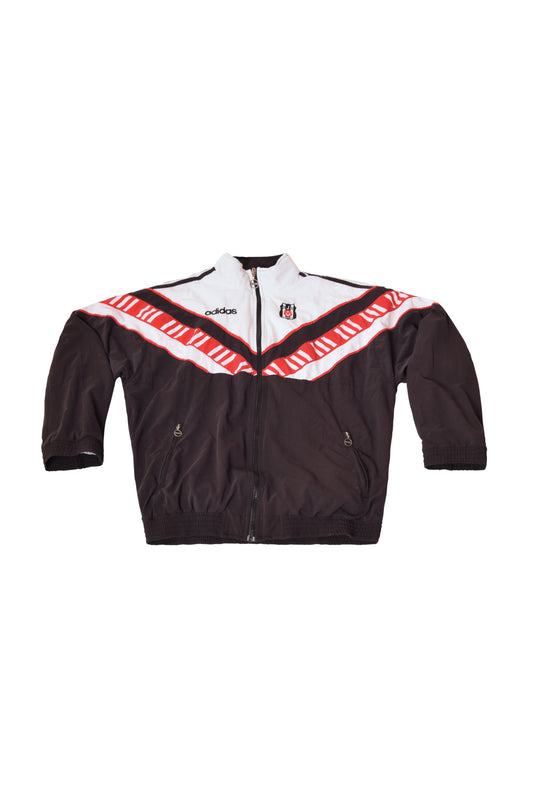Vintage Besiktas Adidas Track Top Jacket 1997-1998 Black Red White
