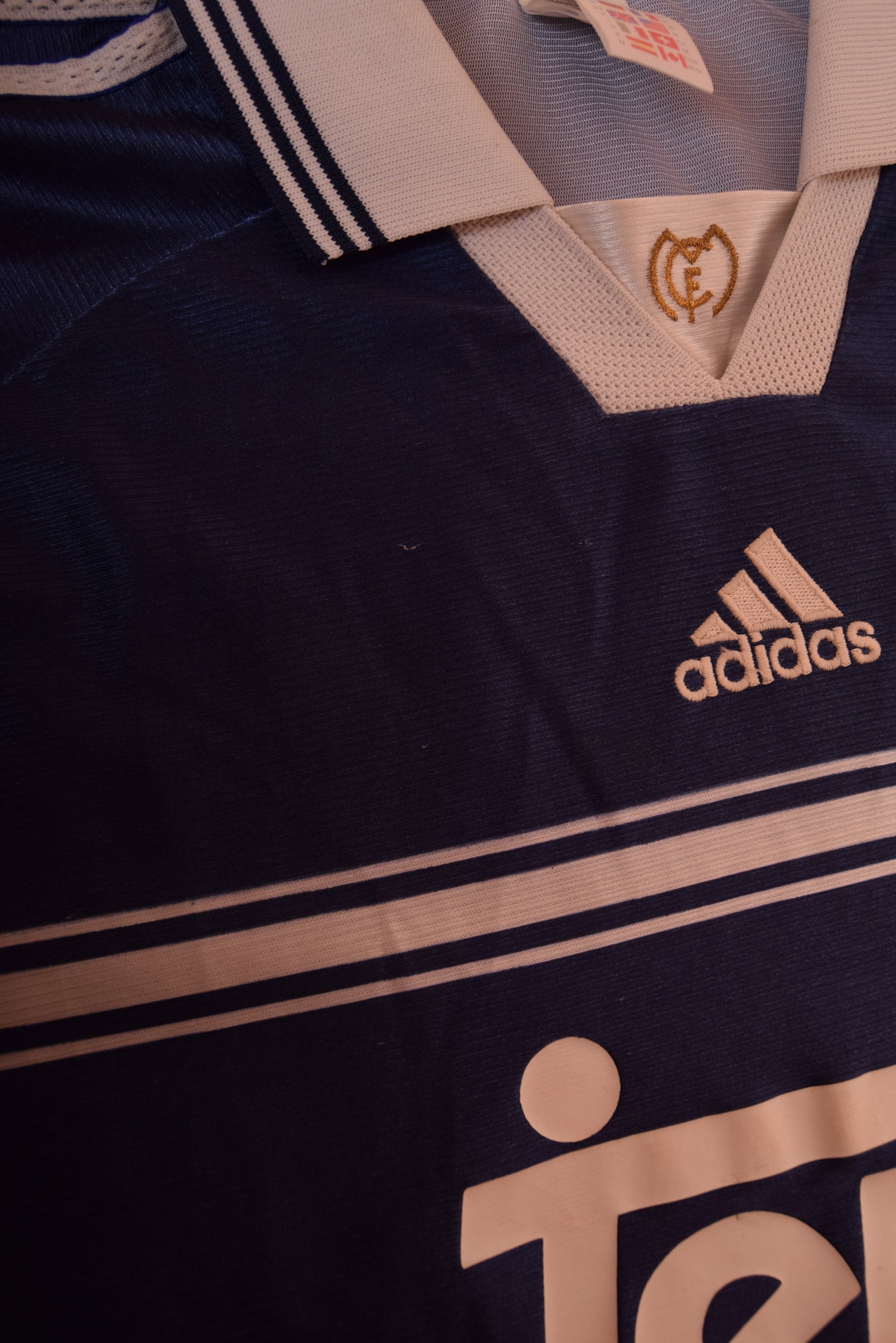 Vintage Real Madrid Adidas 1998-1999 Away Football Shirt Size M Teka