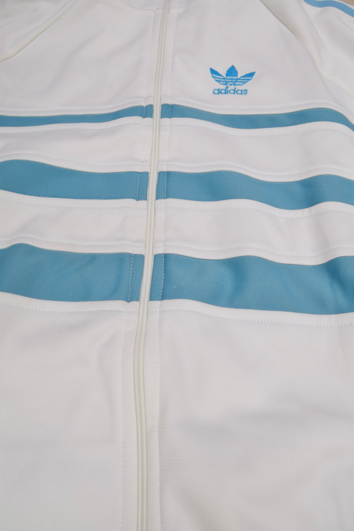 Vintage 80's Adidas Ventex Jacket Track Top Made in France Size XL XXL White