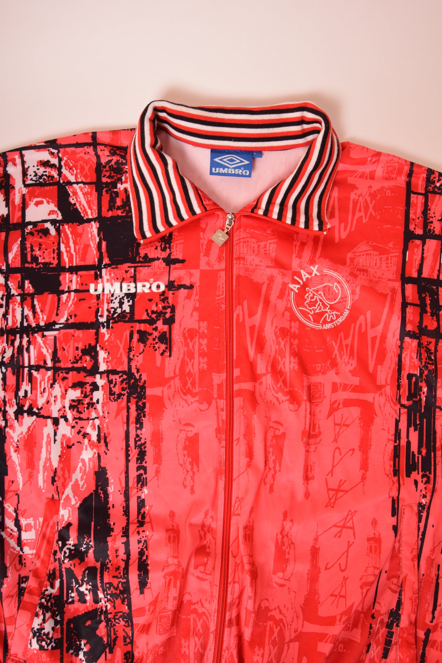 Vintage Ajax Amsterdam Umbro '96-'97 Red Size on the label XL