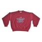 Vintage 90's Adidas Crew Neck Sweatshirt Size M Burgundy