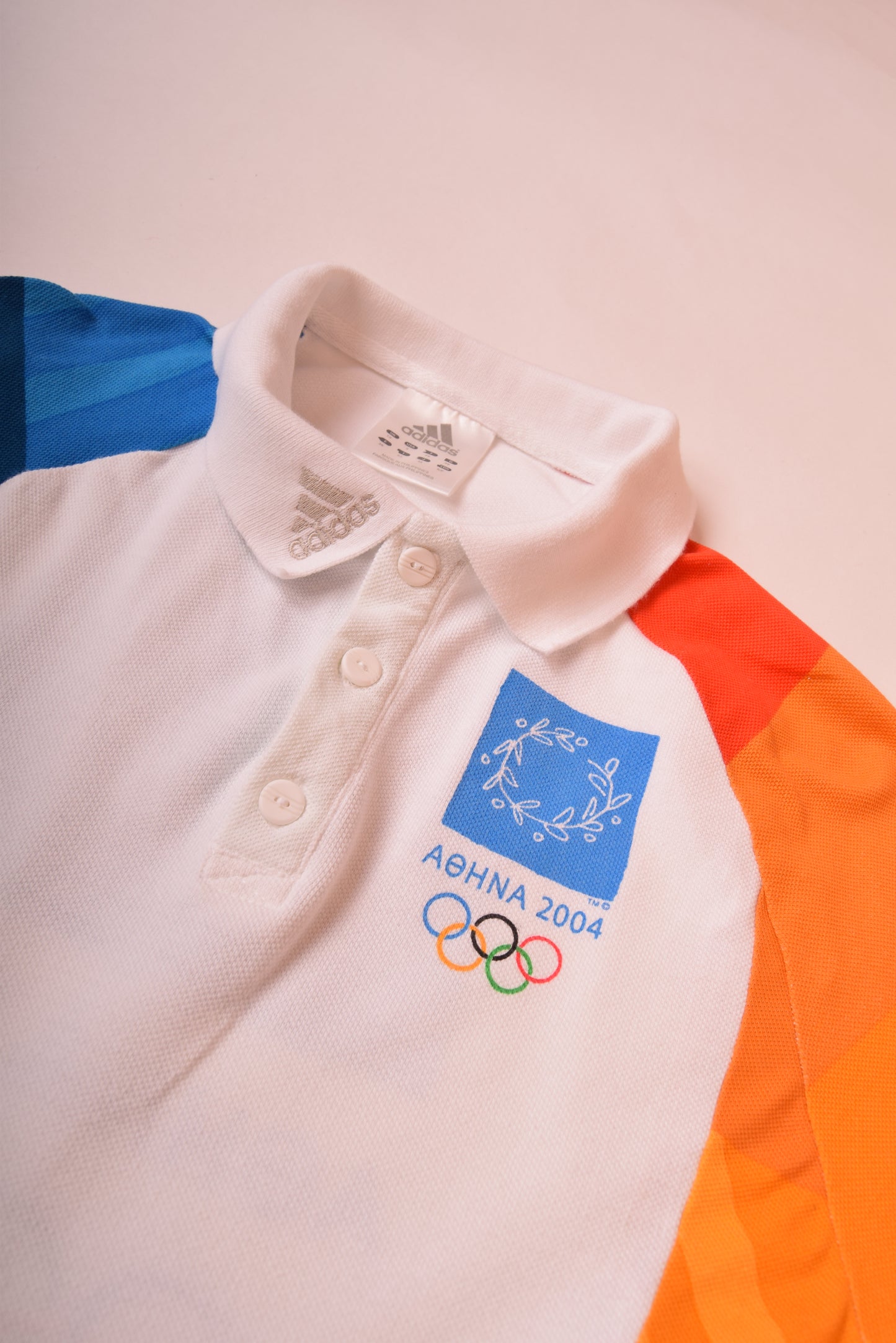 Adidas Polo Shirt Athens 2004 Olympic Games 100% Cotton