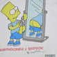 Vintage 1998 Bartholomew J. Simpson The Simpsons Matt Groening Twentieth Century Fox Film T-Shirt Butt Selfie White Size M-L