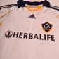 L.A. Galaxy Adidas David Beckham Home Football Shirt '07 - '08 #23 Size L MLS Herbalife