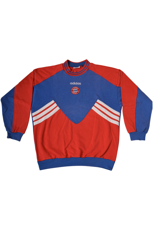 Vintage Adidas Bayern Munchen Sweatshirt Crew Neck '93-'95 Size M