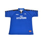 Vintage Hamburg Fila 199-2000 Away Football Shirt Size M Blue Hyundai