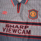 Vintage Manchester United Umbro 1995-1996 Away Football Shirt Grey Size XXL Sharp Viewcam Made in England