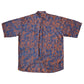 Vintage Silk Festival Shirt 90's Crazy Pattern Size XL