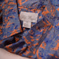 Vintage Silk Festival Shirt 90's  Abstract Crazy Pattern Size XL