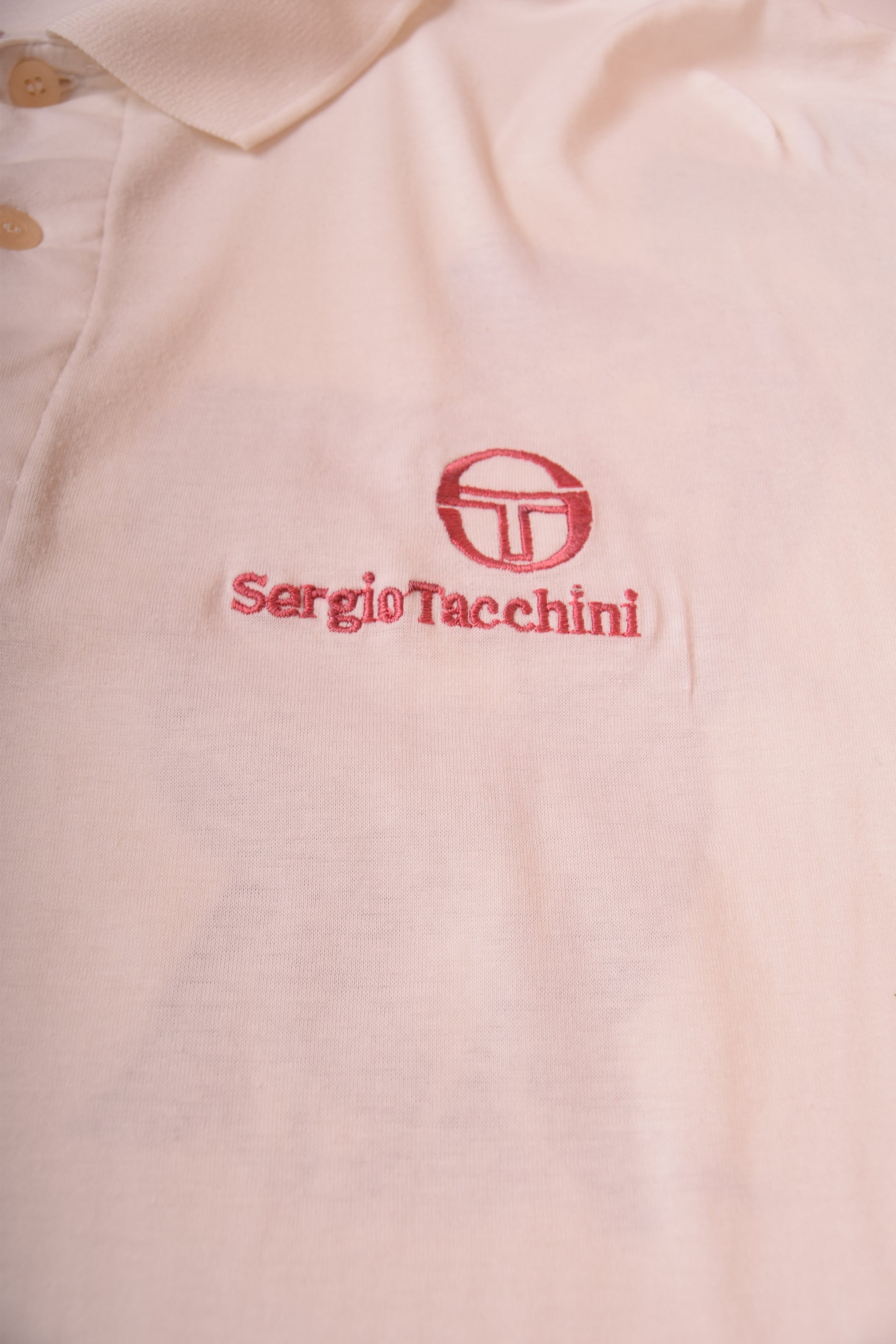 Vintage Sergio Tacchini Tennis Polo Shirt Made in Korea Size L