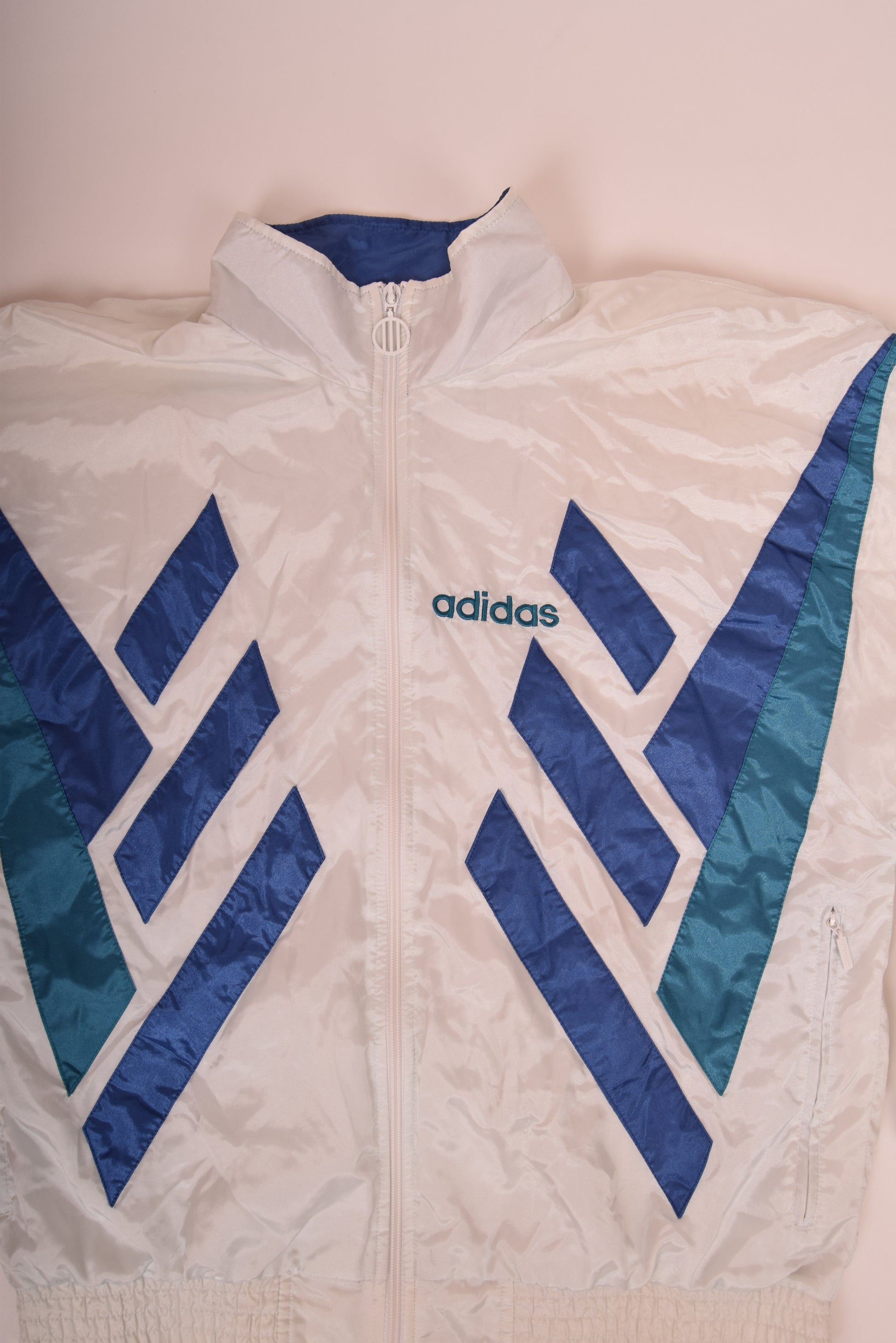 Vintage Adidas 90's Shell / Jacket Size M White