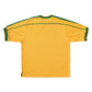 Vintage Nike Brazil 1998 - 2000 Home Football Shirt Size L Made in UK Yellow Green 