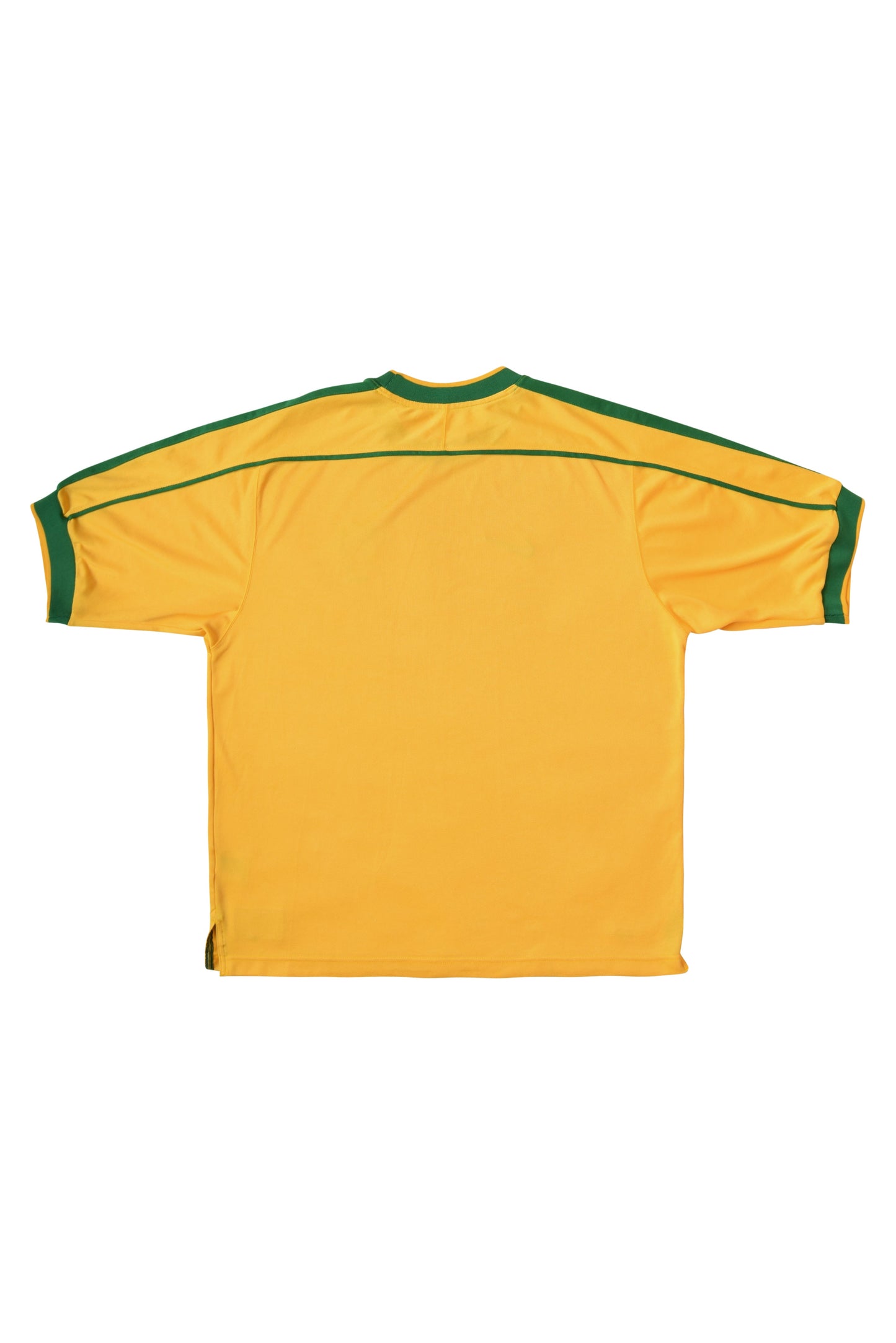 Vintage Nike Brazil 1998 - 2000 Home Football Shirt Size L Made in UK Yellow Green 