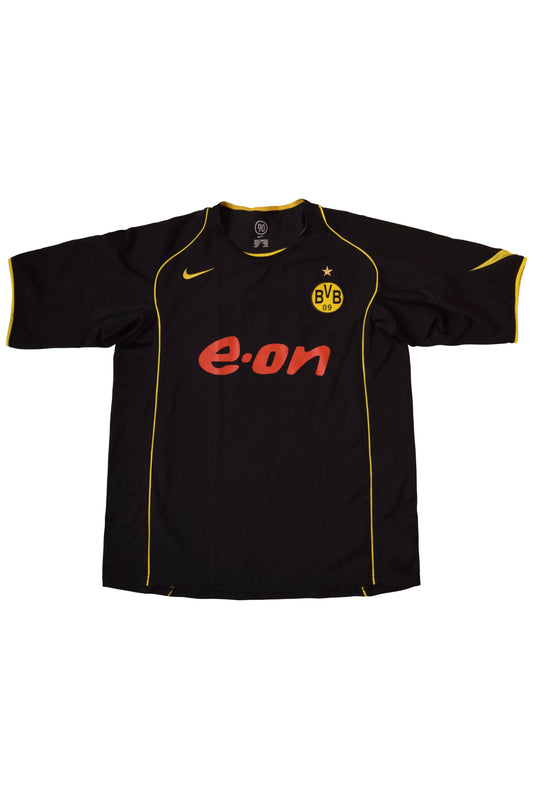 BVB Borussia Dortmund Nike Away Football Shirt '04-'05 Black Size XL E-ON